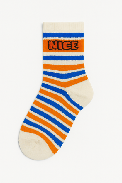 NICE Renkli Çizgili Çorap – 6’lı Paket