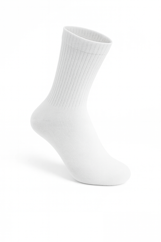 Beyaz Klasik Spor Çorap – 6’lı Paket