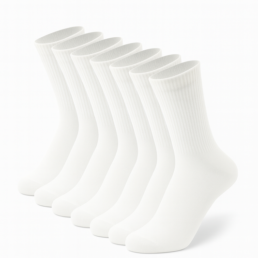 Beyaz Klasik Spor Çorap – 6’lı Paket